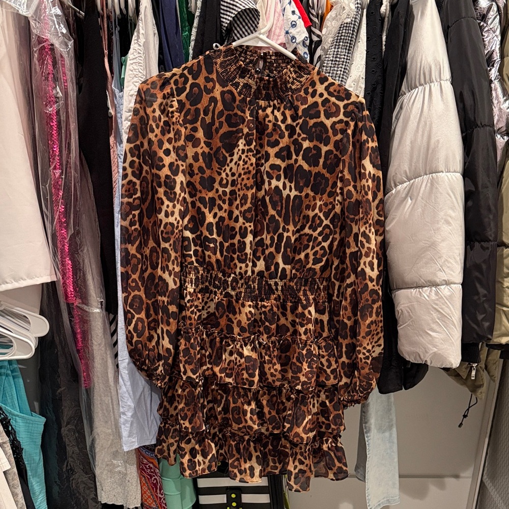 Express cheetah dress